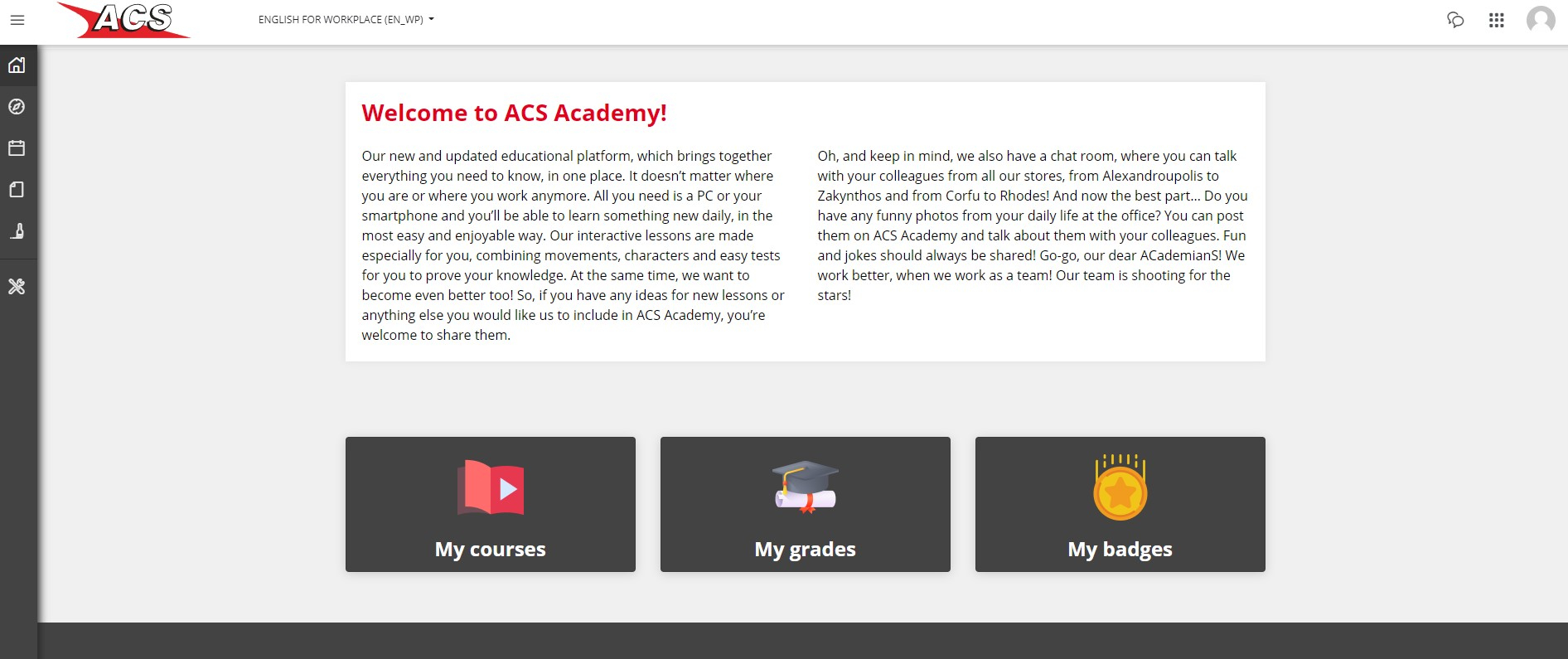 ACS Courier Elearning Platform 